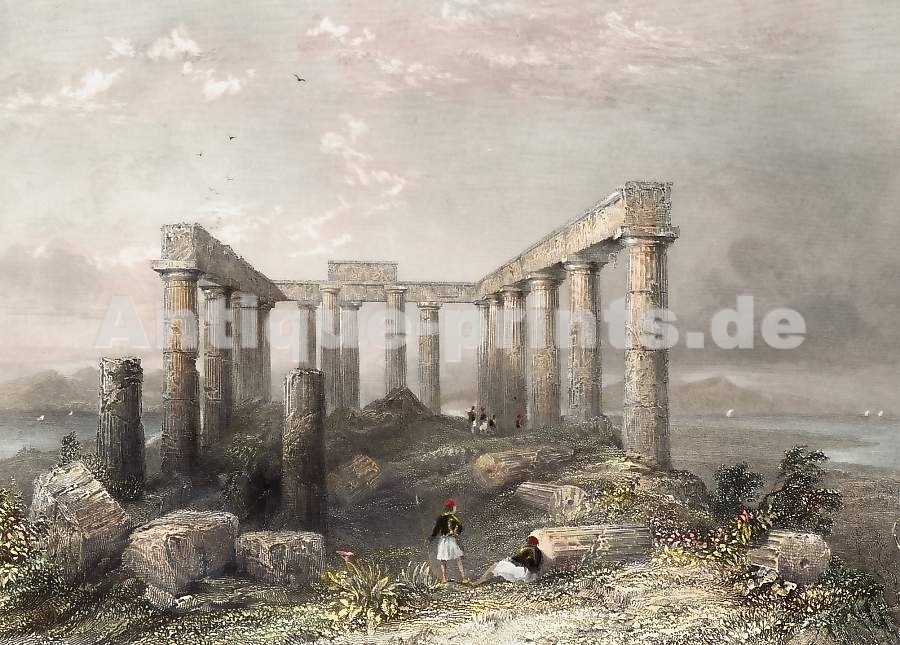 Ruins of the Temple of Minerva in Aegina