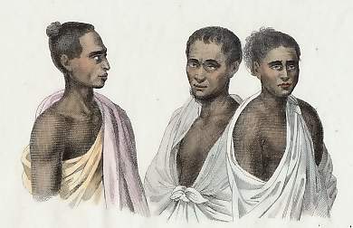 Portrait De Trois Indigènes