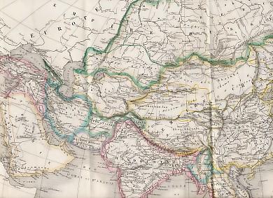 Carte d 'Asie dressée par E.Desbuissons sous la direction de E.Cortambert, 1858