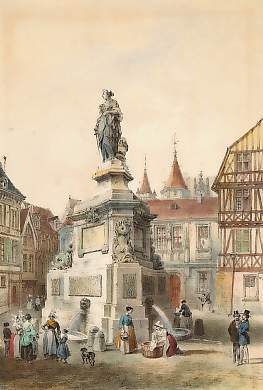 Rouen, Place et Fontaine De La Pucelle