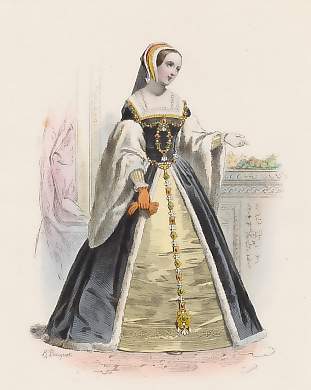 La Reine Claude, 1ère Femme Du Roi Francois Ier, d´après Gaignières, Née En 1499, Morte En 1524