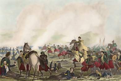 The Zouaves Advancing to the Assistance of the British at The Battle of Inkermann, Nov. 5th 1854