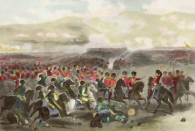 Charge of Heavy Cavalry at the Battle of Balaklava, Oct. 26th 1854