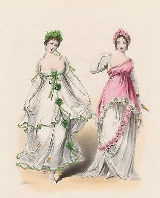 Costumes De Bal, Consulat, d´après Les Journaux De L´époque, 1801
