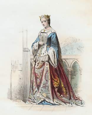 Princesse, Règne De Charles VI, d´après Les Heures D´Anne De Bretagne, 1420