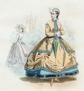 Dames De Paris, Empire, tiré Du Petit Courrier Des Dames, 1864