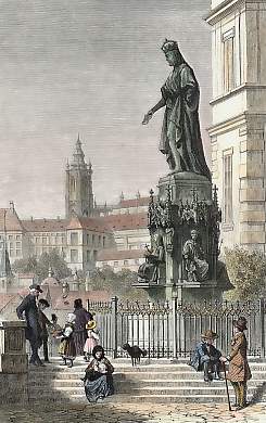 Statue De Charles IV, à Prague