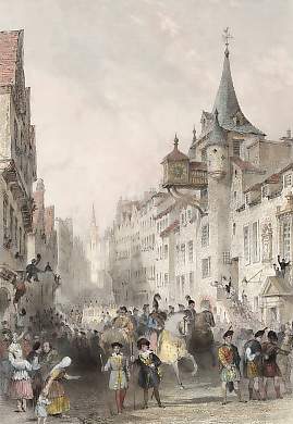 The Canongate, During the Procession of His Majesty George IVth, Edinburgh, Aug. 22nd 1822