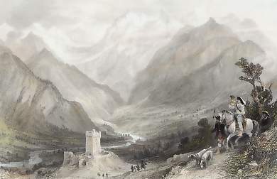 Castle and Valley D´Oo, Pyrénées