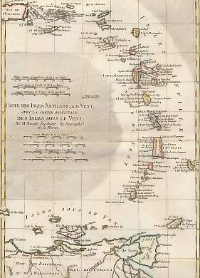 Carte Des Isles Antilles Ou Du Vent