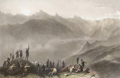 The Valley of Prajelas, opposite the Col-du-Pis (The morning after the Battle of Salabertrann