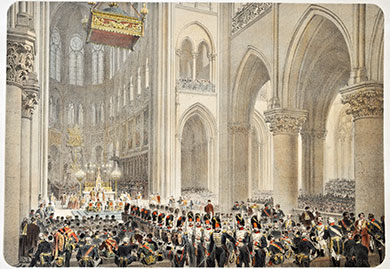 Te Deum Chanté à Notre-Dame Pour La Prise D´Alger, 11 Juillet 1830