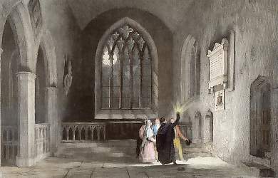 Monument to Lord Byron, Hucknall Church, Nottinghamshire