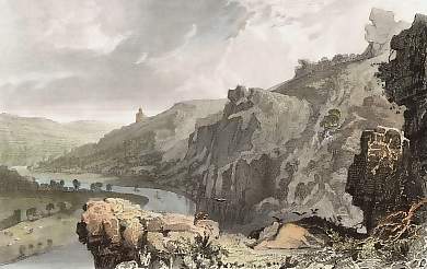 The Morwell Rocks, on the River Tamar, Devon and  Cornwall