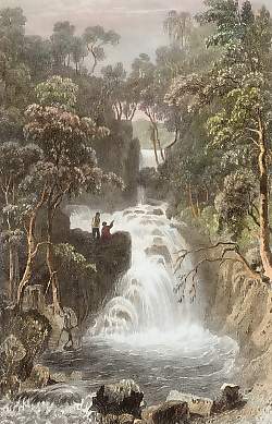 The Upper Fall at Rydal, Westmorland