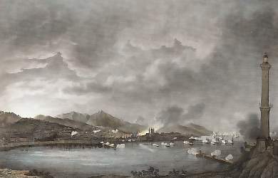 Défense De Gênes, 25 Mai 1800, Bombardement De La Ville Par Les Anglais