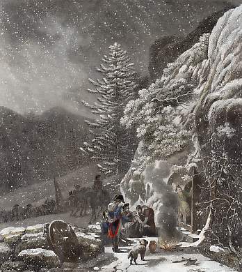 L´Armée Francaise Descend Le Mont St. Bernard, 20 Mai 1800