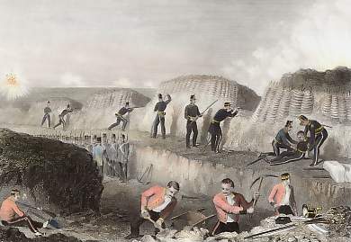 The Guards Working in the Trenches Before Sebastopol
