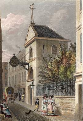 St Martin, Orgar, Martins´s Lane, Cannon St.