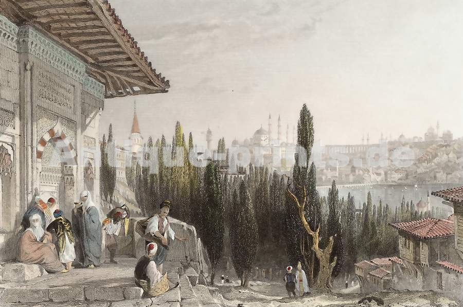 Constantinople and the Petit Champ Des Morts, from
