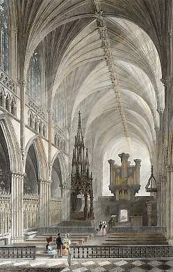 Interior of Exeter Cathedral
