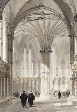 Interior of the Chapter House, Lincoln Cathedral