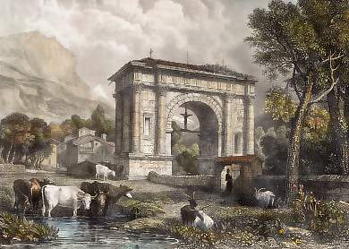 Der Triumphbogen Des Augustus By Aosta