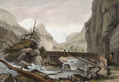 Mont Blanc from the Baths of St. Didier