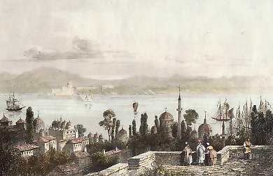 Vue De Pera, Quartier De Constantinople où Habitent Les Arméniens