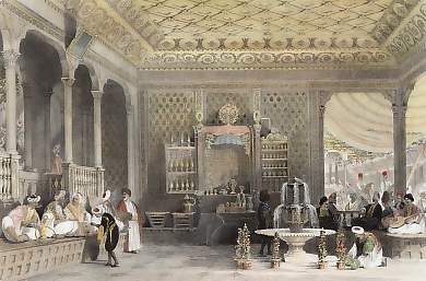 Interior of a Turkish Caffinet, Constantinople