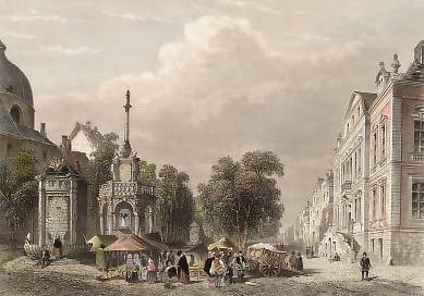 Town Hall and Market Place, Liege
