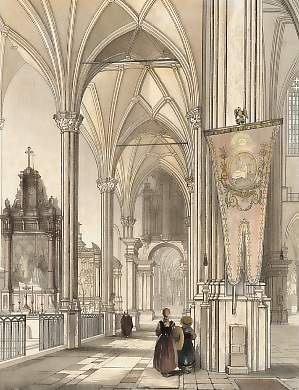 Inneres Der St. Bavons Kirche, Gent