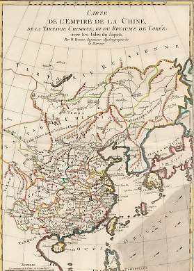 Carte De L´Empire De La Chine, De La Tartarie Chinoise, et Du Royaume De Corée: Avec Les Isles Du Ja
