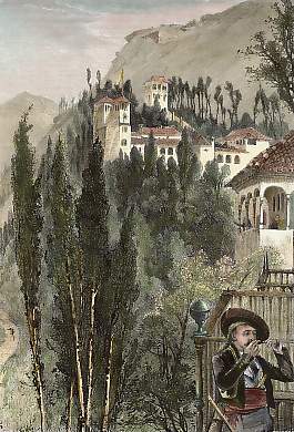 The Generaliffe, from the Walls of the Alhambra, Granada