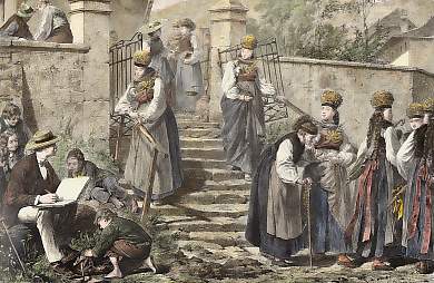 Una Domenica, a Guin, Nel Canton Di Friburgo