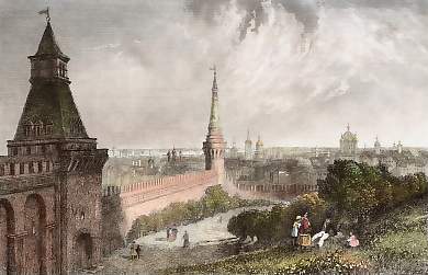 Vue De Moscou Prise De L´Esplanade Du Kremlin