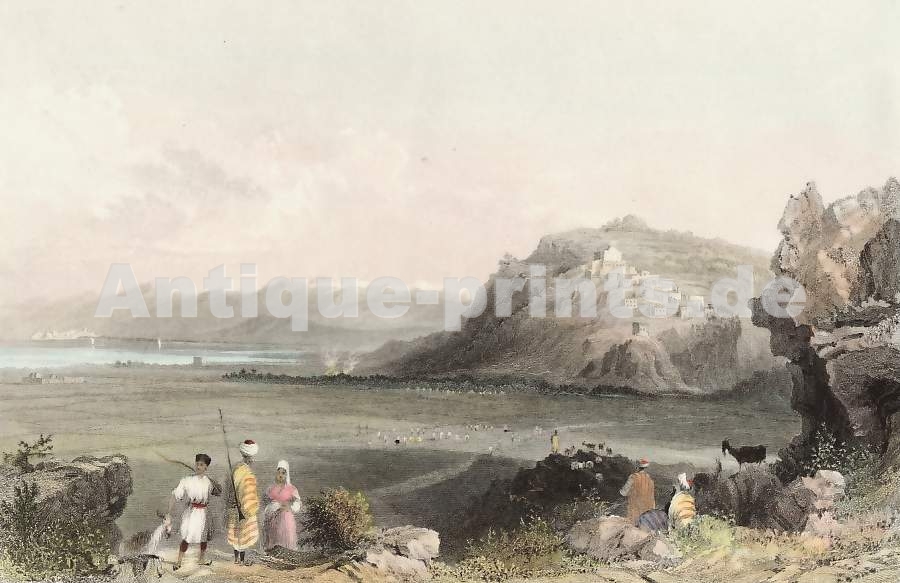 Alte Stiche und alte Grafiken Libanon Zarephath or Zarapha, the