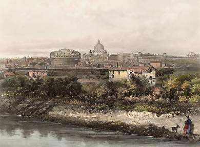 Saint-Pierre et Le Fort Saint-Ange à Rome