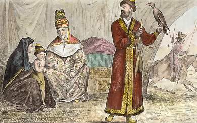 Sultan et Sultane Kirguis, Femme et Cavalier Kirguis