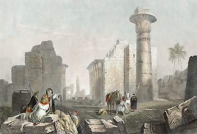 Ruinen Von Theben in Aegypten