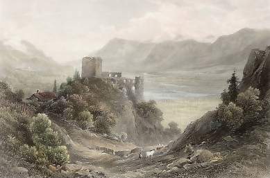 Ruins of the Brunnenburg near Meran, South Tyrol