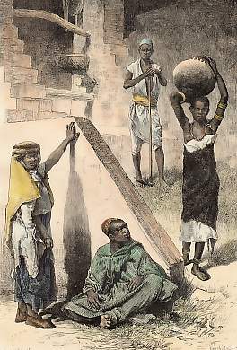 Types De La Tripolitaine: Arabes, Nègre Du Soudan et Négresse Chillouk Esclave