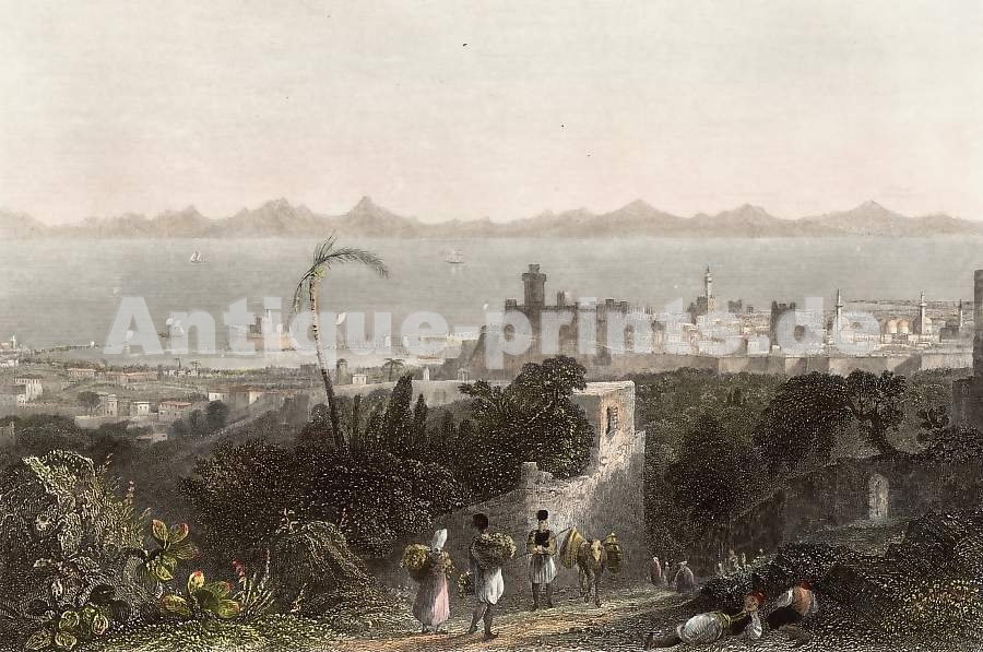 Rhodes from the Heights Near Sir Sidney Smith´s Vi