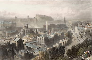 Edinburgh, from the Calton Hill