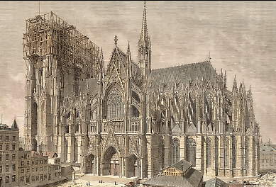 Cathédrale De Cologne En 1875