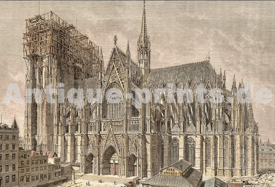 Cathédrale De Cologne En 1875