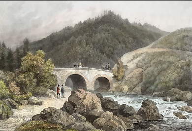 Die Rohmkerbrücke & Arnsberger Klippe Im Ockerthal Im Harz