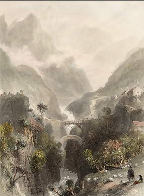 Double Bridge of Scia, Valley of The Gave De Gavarnie