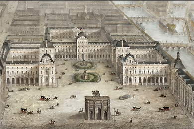 Der Neue Palast des Louvre in Paris