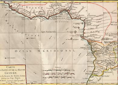 Carte De La Haute et De La Basse Guinée